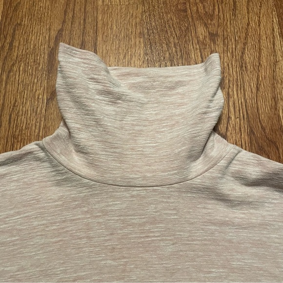 Madewell Blush Pink Boxy Turtleneck Long Sleeve Top size L - Picture 4 of 16